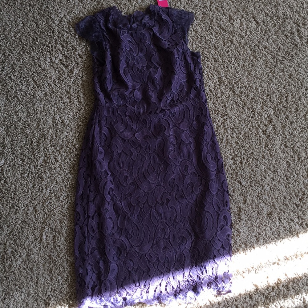 Dark purple dress!
